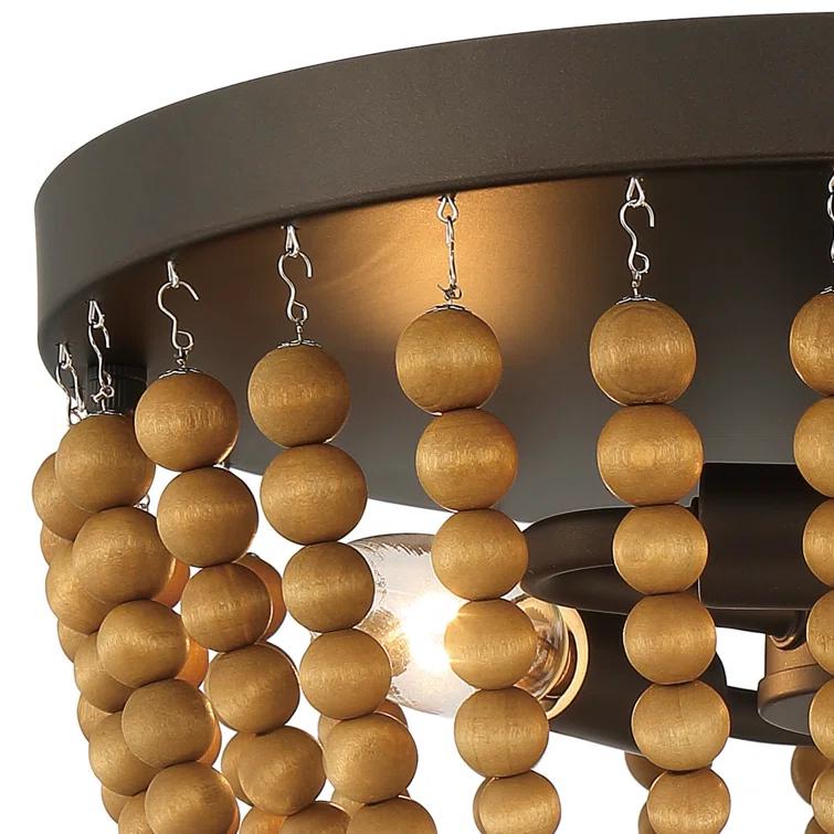 3 - Light 12.6'' Unique/Statement Bowl Flush Mount