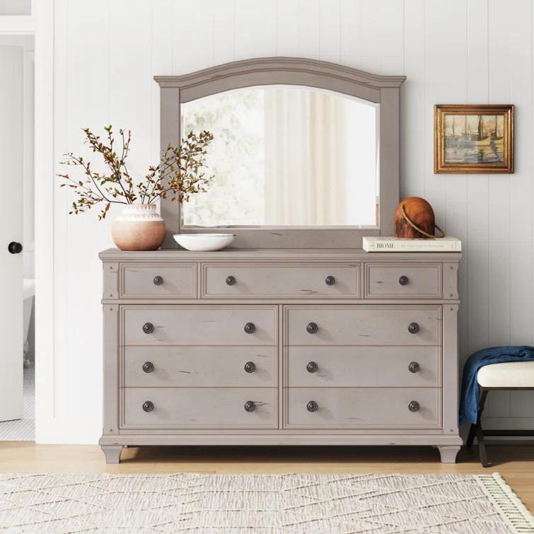Stratton 9-Drawer Dresser and Mirror