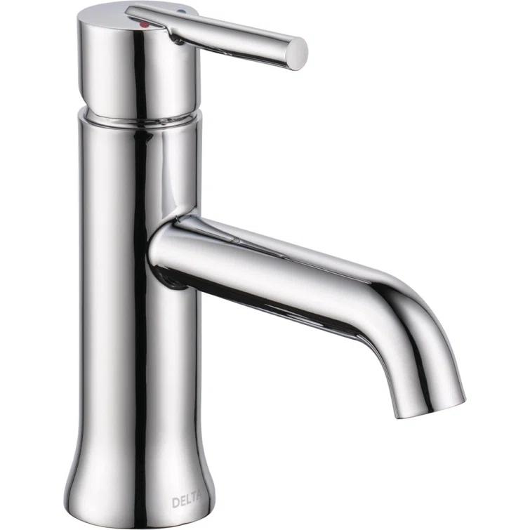 Trinsic Single Hole Bathroom Faucet with Drain Assembly, Single Handle Bathroom Sink Faucet