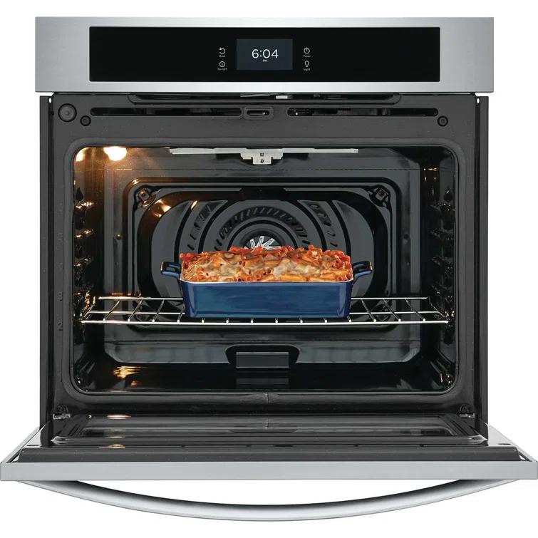 Frigidaire 30" 5.3 cu. ft Self-Cleaning Convection Electric Single Wall Oven FCWS3027AS