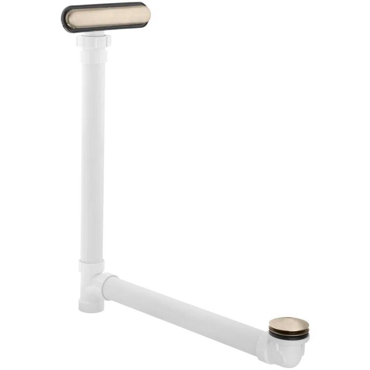 Clearflo Slotted 1.5" Leg Tub Drain with Overflow