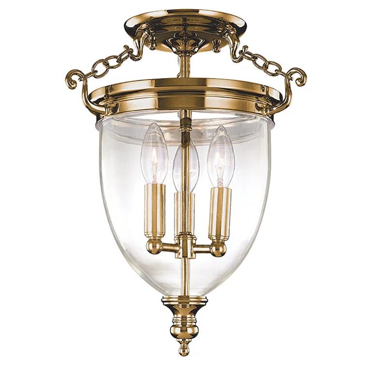 Hanover Glass Semi Flush Mount