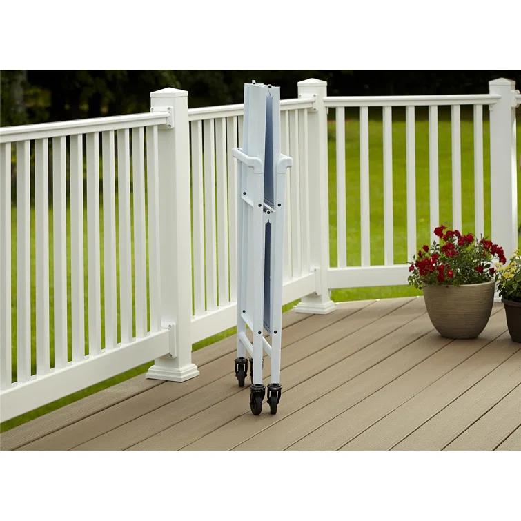 COSCO Indoor/Outdoor Folding Serving Cart with Wheels