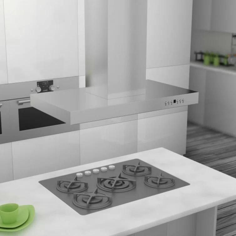 ZLINE 30 in. Convertible Vent Isl& Mount Range Hood in Stainless Steel (KE2i-30)