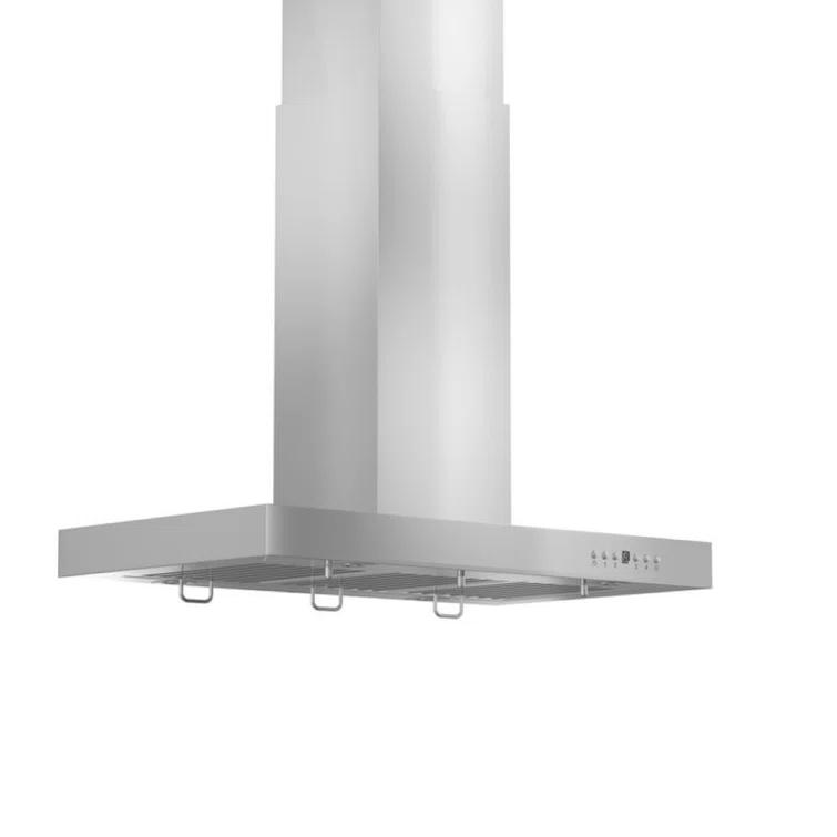 ZLINE 30 in. Convertible Vent Isl& Mount Range Hood in Stainless Steel (KE2i-30)