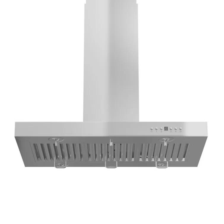 ZLINE 30 in. Convertible Vent Isl& Mount Range Hood in Stainless Steel (KE2i-30)