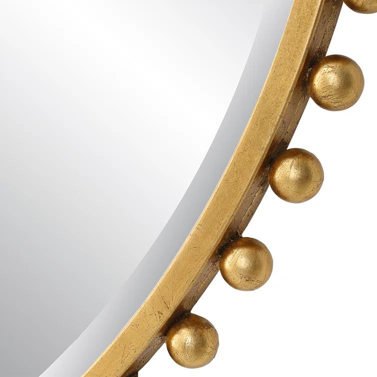 Bedonia 32" Round Metal Wall Mirror