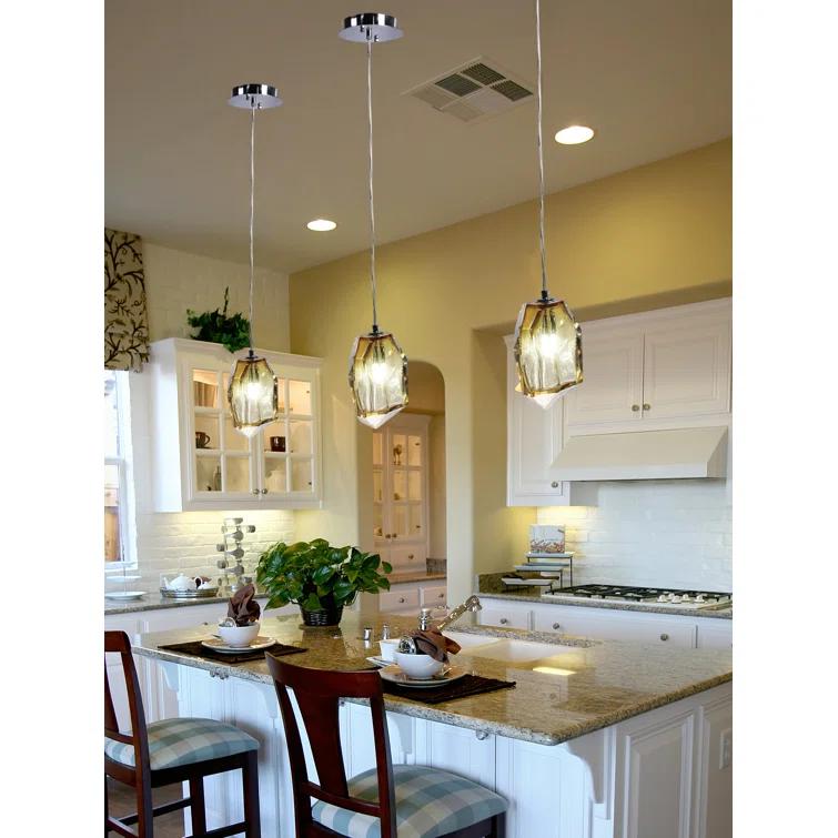 1 - Light Polished Chrome Pendant