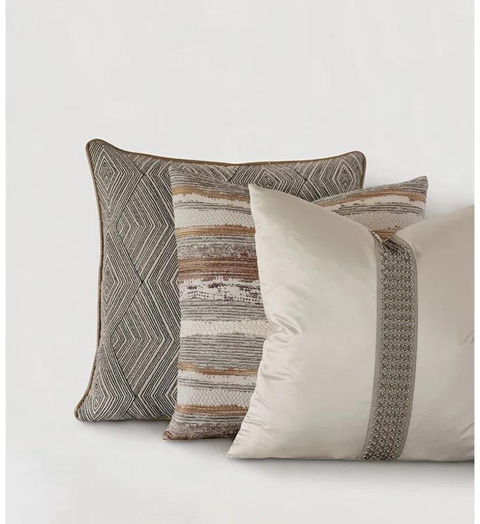 Eastern Accents Naya Embroidered Reversible Throw Pillow