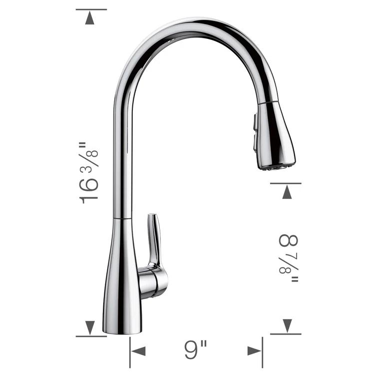 Atura Pull Down Dual Spray Kitchen Faucet