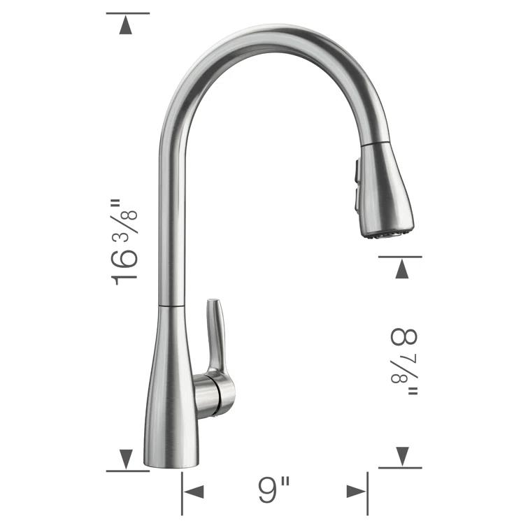 Atura Pull Down Dual Spray Kitchen Faucet