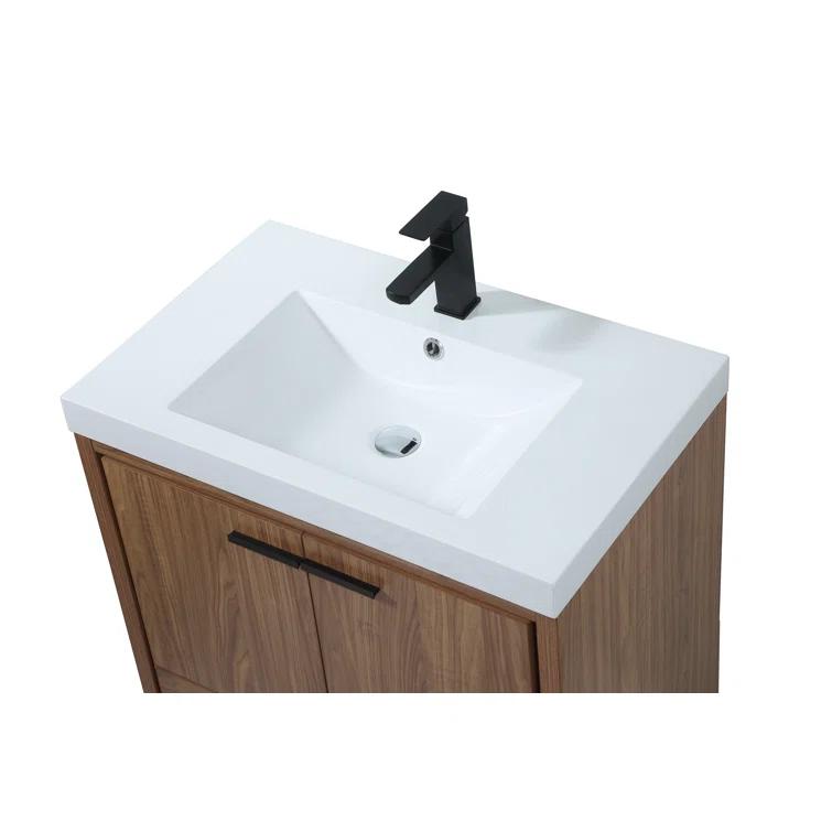 Mercury Row® Southmead 30'' Single Bathroom Vanity with Resin Top