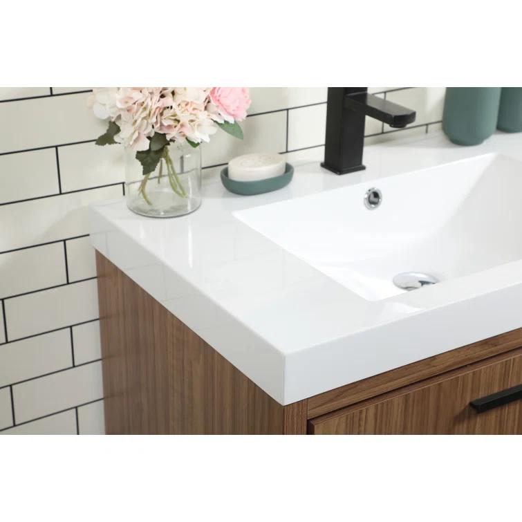 Mercury Row® Southmead 30'' Single Bathroom Vanity with Resin Top
