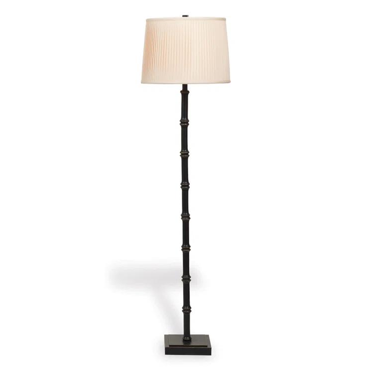 Port 68 Lauderdale 63'' Black Crackle Traditional Floor Lamp