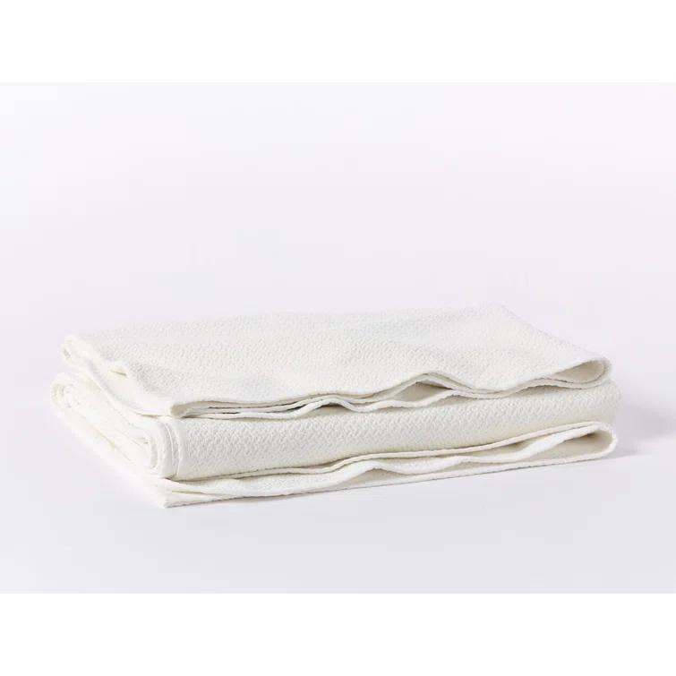 Coyuchi Honeycomb Hand Woven Throw Blanket