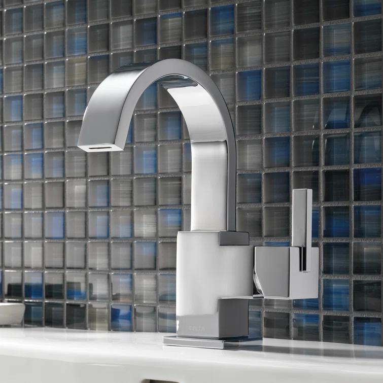 Vero Single Hole Bathroom Faucet with Drain Assembly, Single Handle Bathroom Sink Faucet