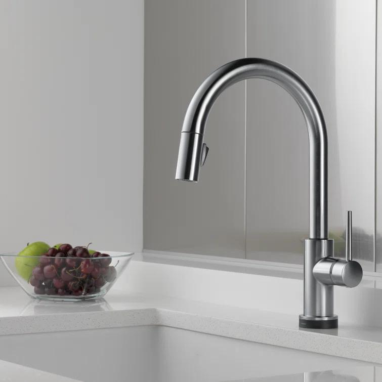 Trinsic Pull Down Sprayer Touch Kitchen Sink Faucet, Touch Control Kitchen Faucet