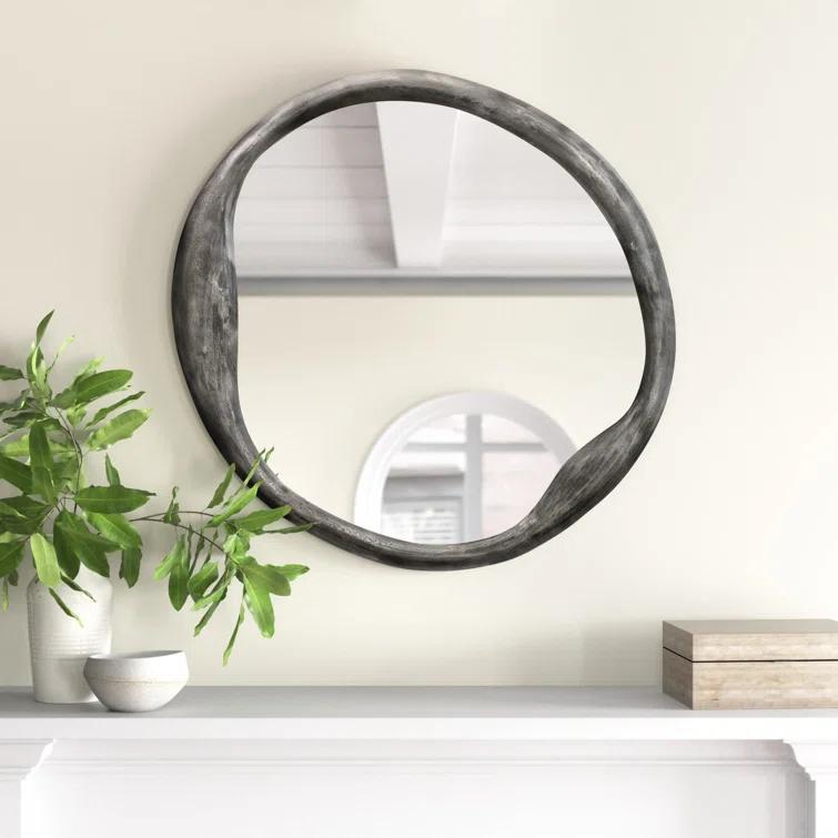 Doreen Round Mirror - Black