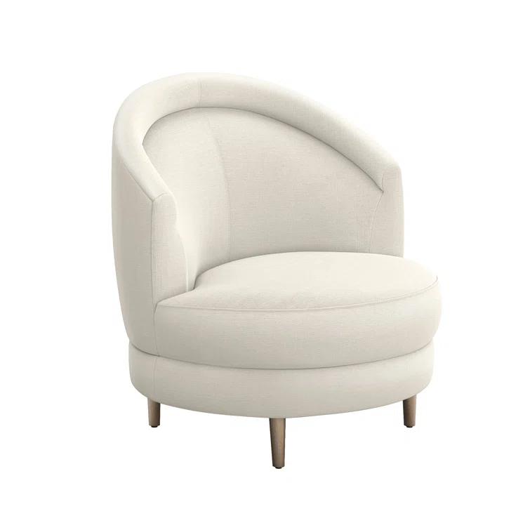 Capri Upholstered Swivel Barrel Chair