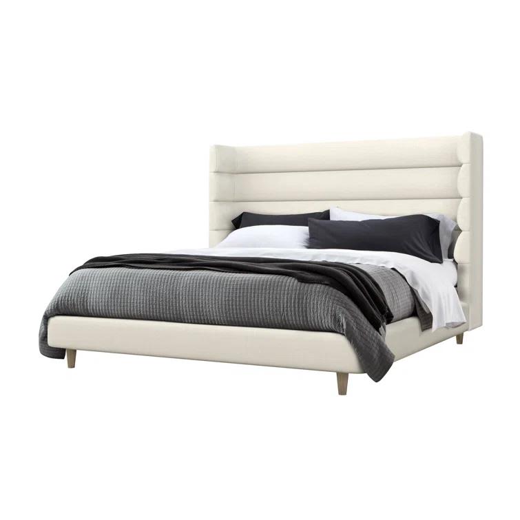 Ornette Upholstered Wingback Bed