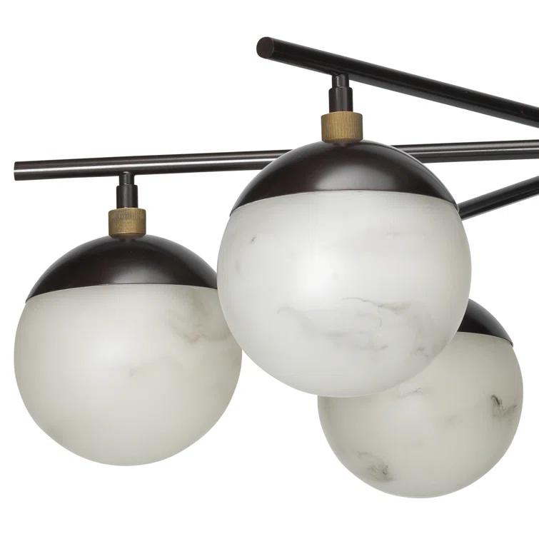 Metro 6 - Light Dimmable Sputnik Spider Chandelier