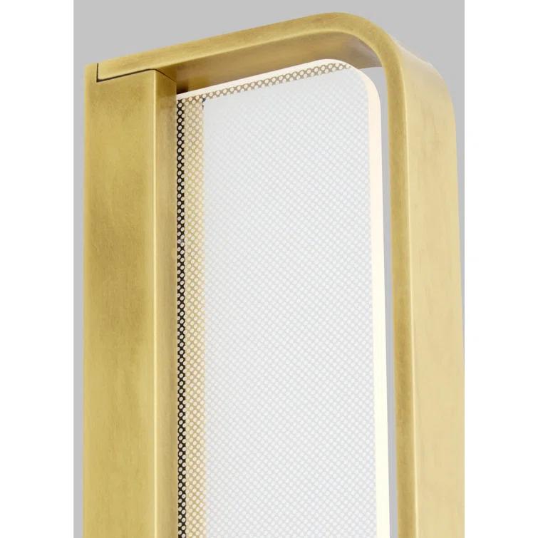 Banda 13" Natural Brass Dimmable LED Bath/Wall Sconce
