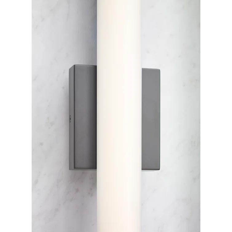 Antique Bronze Dimmable LED Bath Light with Acrylic Shade