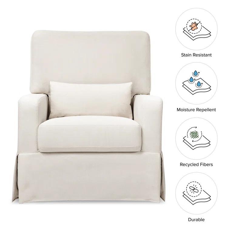Crawford Upholstered Swivel Glider