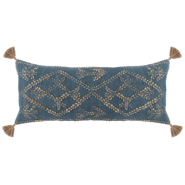 Izan Pillow - Blue / 16" x 36"