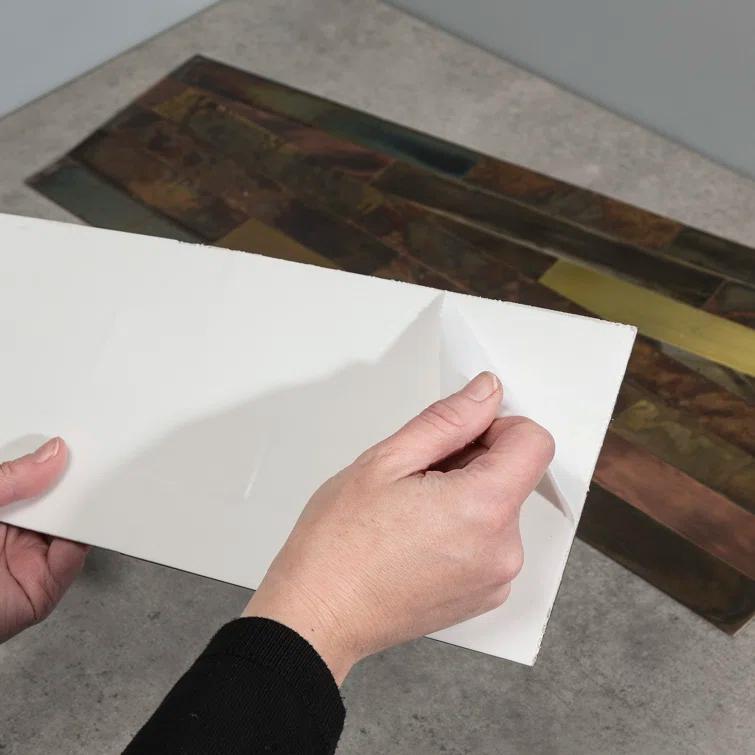 Metal Peel and Stick Mosaic Tile