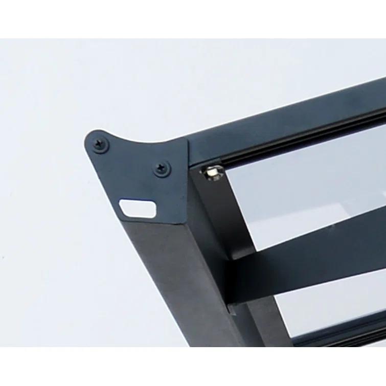 Canopia Palram - Canopia Vega 79.7'' W x 96.3'' D Acrylic Glass Gray Cover Stationary Patio Awning & Reviews | Wayfair