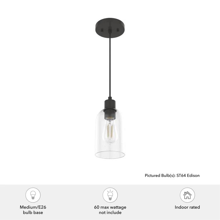 Lochemeade 1 - Light Single Cylinder Pendant