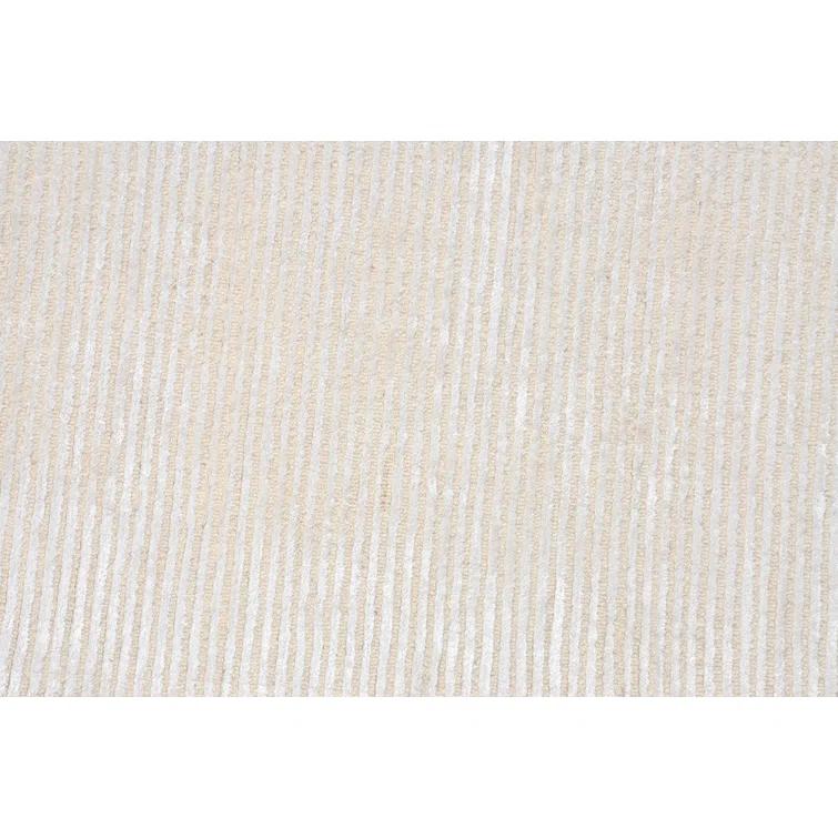 Edgy Hand Tufted Viscose Striped Rug
