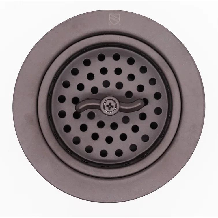 3-1/2" Wing Nut Twist Style Kitchen Sink Basket Strainer