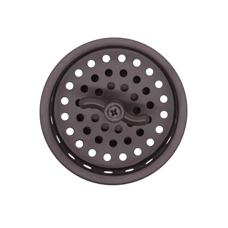 3-1/2" Wing Nut Twist Style Kitchen Sink Basket Strainer