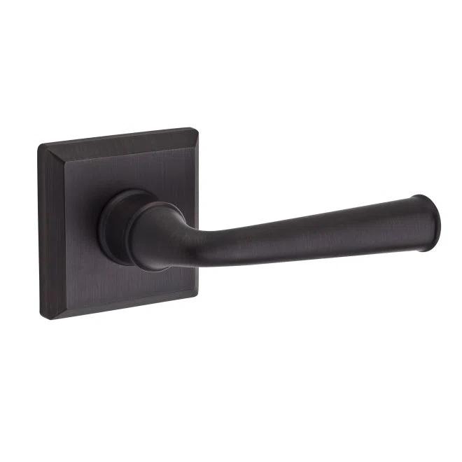 Federal Privacy Door Lever with Traditional Square Rose