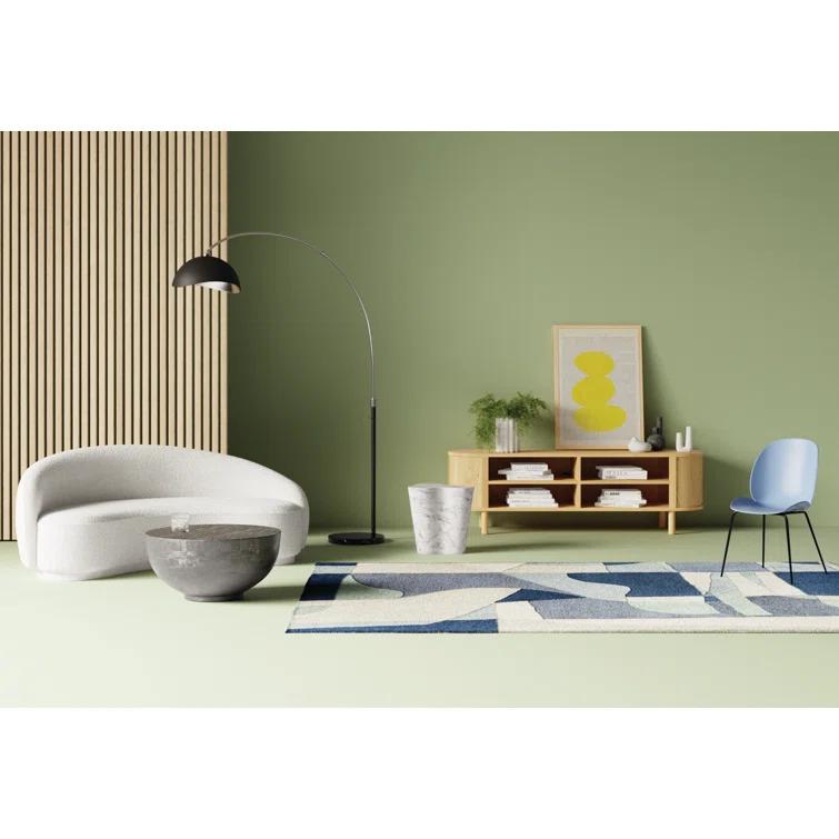 Gaye Wool Teal/Navy/Beige Rug