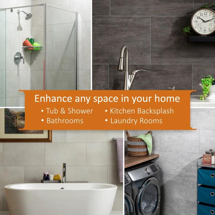 Palisade 23.2 in. x 11.1 in. Tile Shower and Tub Surround Kit