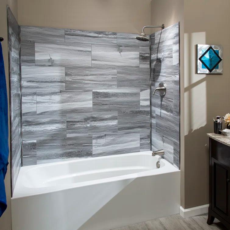 Palisade 23.2 in. x 11.1 in. Tile Shower and Tub Surround Kit