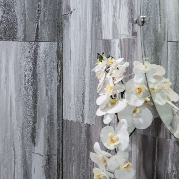 Palisade 23.2 in. x 11.1 in. Tile Shower and Tub Surround Kit