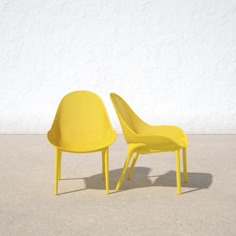 Farrah Outdoor Armless Lounge Chair