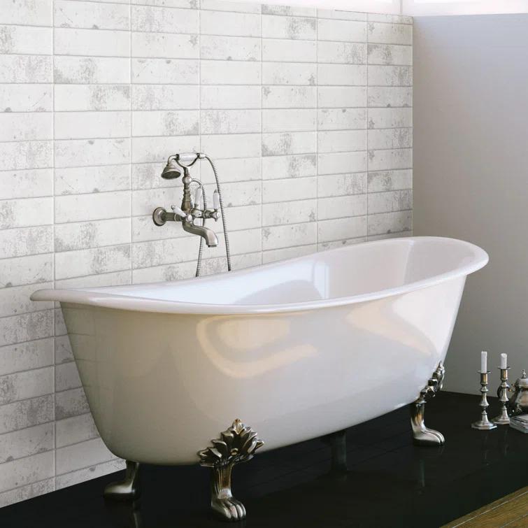 London 3" x 12" Porcelain Brick Look Subway Wall Tile