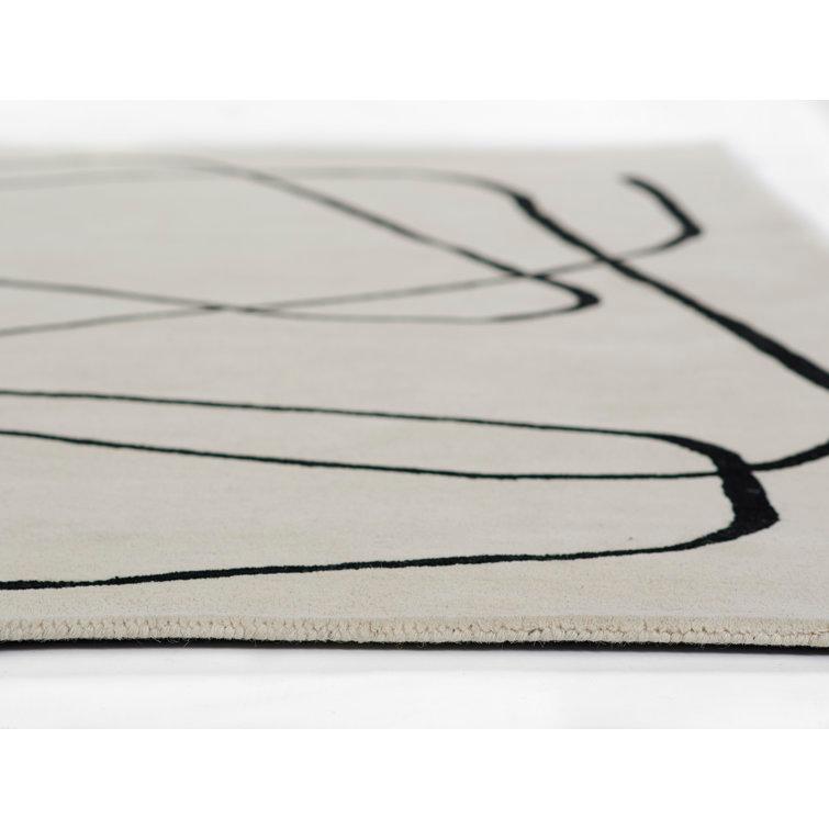 Shayla Hand-Tufted Wool Rug - White / 8' x 10'