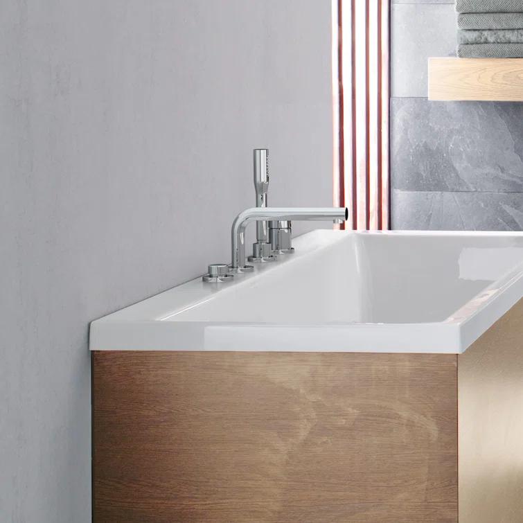 Concetto™ Single Handle Deck Mounted Roman Tub Faucet Trim with Diverter and Handshower