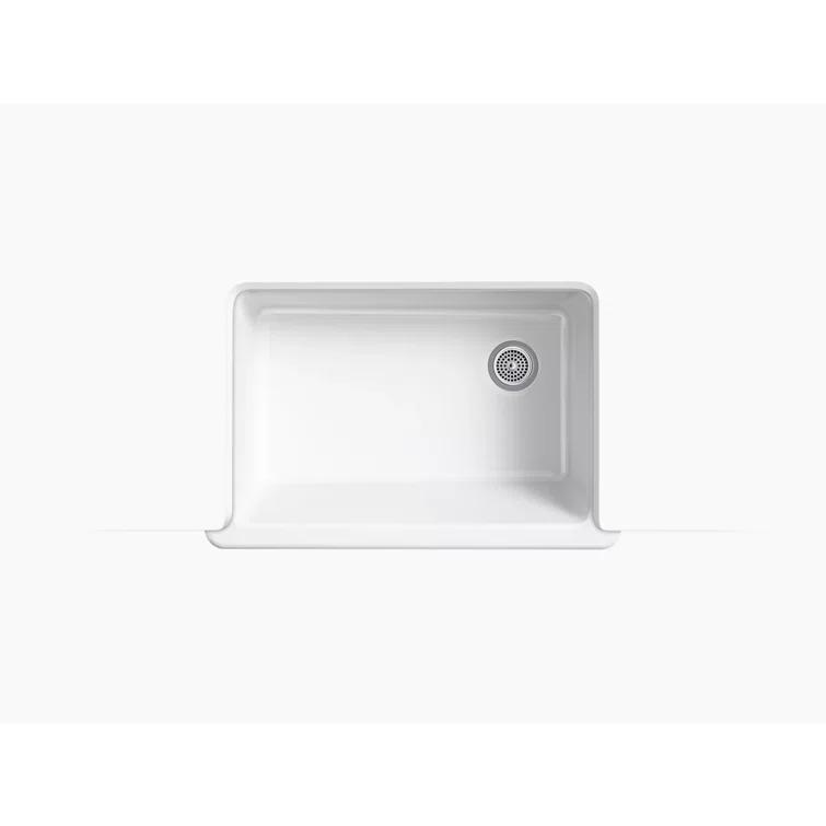 Whitehaven® 33" x 22" Self-Trimming Under-Mount Single-Bowl Kitchen Sink with Tall Apron