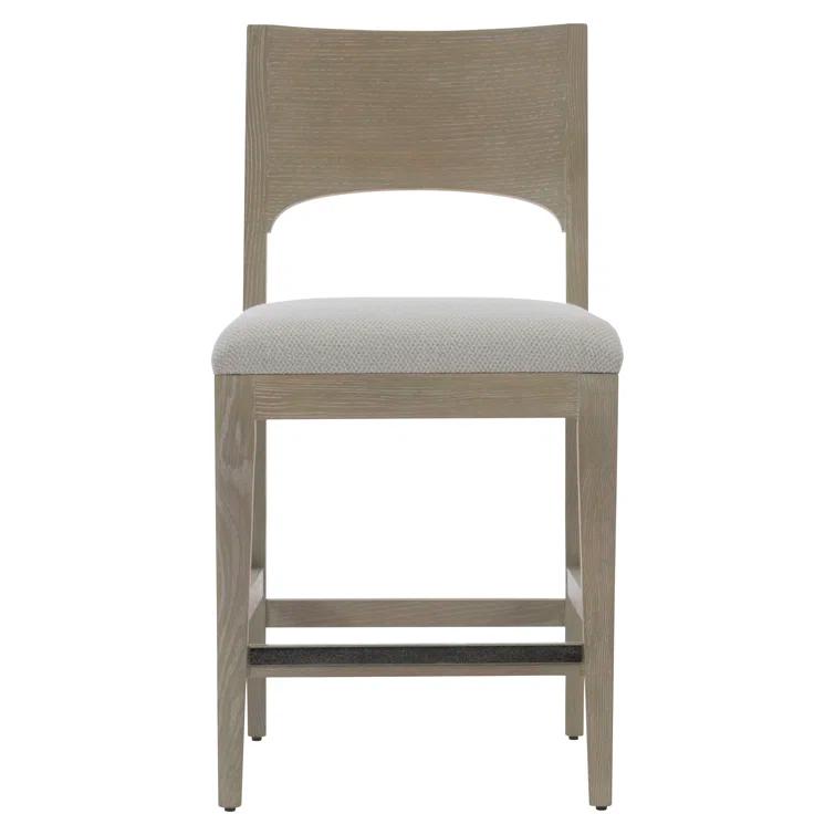 Bernhardt Solaria Upholstered Counter Stool with Solid Wood Frame