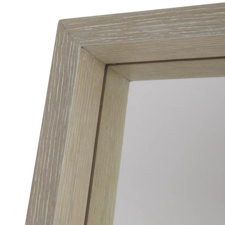 Solaria Wood Flat Wall Mirror