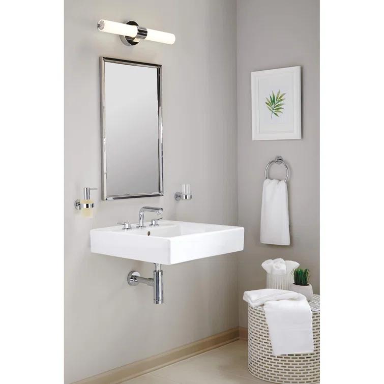 Concetto™ Mid-Arc Widespread Bathroom Faucet with Drain Assembly