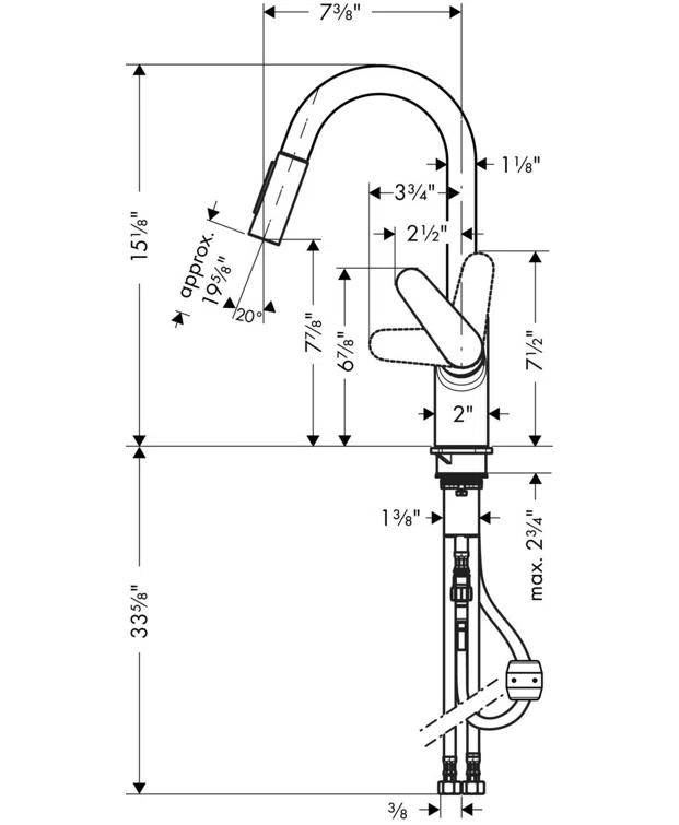 Focus Pull Down Single Handle Kitchen Faucet