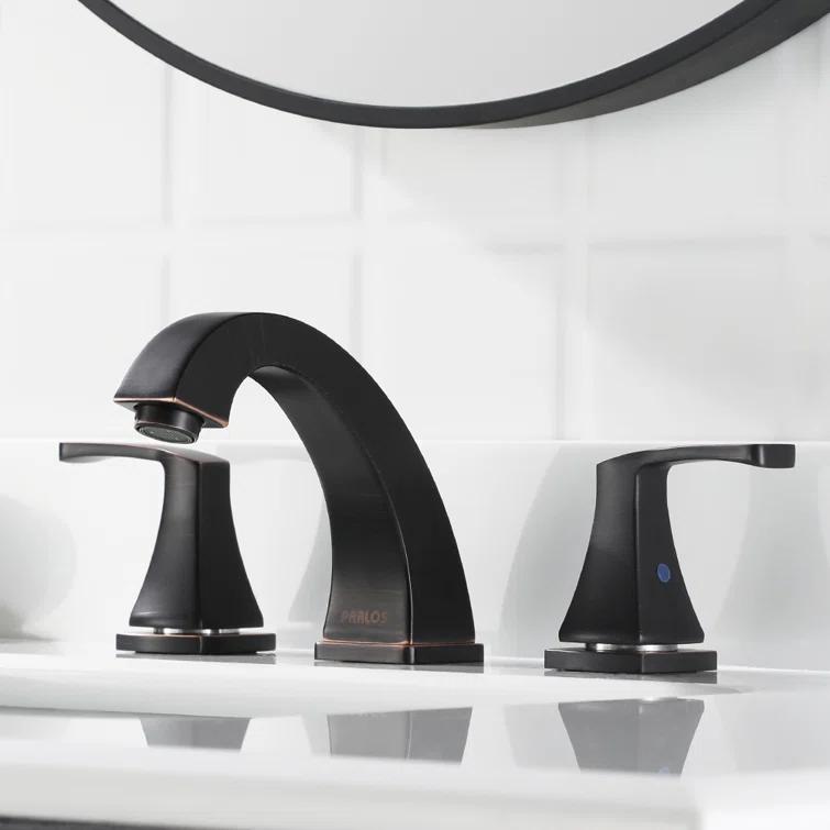 Widespread 2-handle Bathroom Faucet with Drain Assembly